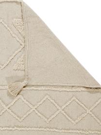 Ethno Teppich Tribu mit getuftetem Muster, Flor: 97% recycelte Baumwolle, , Grau, Beige, B 120 x L 160 cm (Größe S)