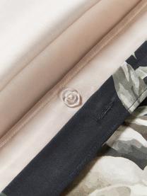 Obliečka na vankúš z bavlneného saténu Blossom, Antracitová, viac farieb, Š 40 x D 80 cm