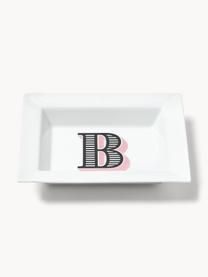 Westwing Collection x MEISSEN, handgefertigte Vide-Poche Initials mit Dekor, Porzellan, glasiert, B, B 16 x T 13 cm