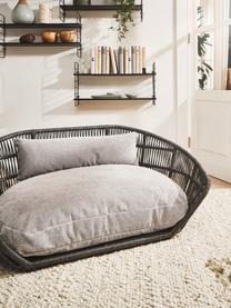 In- & Outdoor-Hundebett Prado, Bezug: 90 % Polyester, 10 % Nylo, Rahmen: Aluminium, pulverbeschich, Hellgrau, Anthrazit, B 110 x T 74 cm