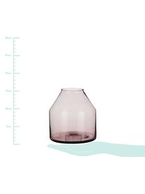 Mały wazon ze szkła Farah, Szkło, Purpurowy, transparentny, Ø 15 x W 15 cm