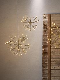 Decorazione natalizia a LED da esterno Winny, Ø 30 cm, Decorazione: plastica, Struttura: metallo, Dorato, Ø 30 x Alt. 27 cm