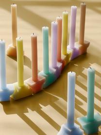 Set de velas Pilas, 2 uds., Cera, Azul claro, An 8 x Al 25 cm