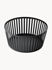 Cesta Tower, Acero recubierto, Negro, Ø 22 x Al 10 cm