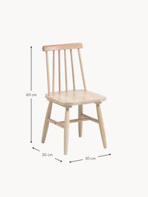 Silla infantil de madera de caucho Tressia, Madera de caucho, Madera de caucho, An 30 x Al 30 cm