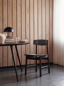 Chaise en bois Consciouos, Anthracite, bois de chêne noir laqué, larg. 47 x prof. 47 cm
