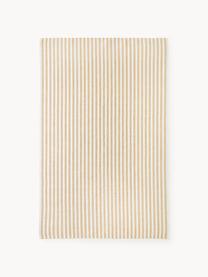 Ręcznie tkany dywan wewnętrzny/zewnętrzny Lyla, 100% poliester z certyfikatem GRS, Biały, ochrowy, S 80 x D 150 cm (Rozmiar XS)