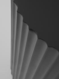 Dekosäule Lunden mit Rillenrelief, Mitteldichte Holzfaserplatte (MDF), lackiert, Schwarz, Ø 30 x H 80 cm
