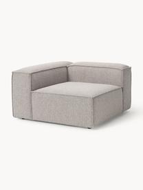 Rohový bouclé modul Lennon, Taupe, Š 119 cm, H 119 cm, levé rohové provedení