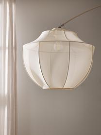 Grand lampadaire arc en tulle Beau, Beige clair, haut. 219 cm