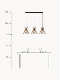 Lámpara de techo grande de diseño Kirpi, Anclaje: metal recubierto, Cable: plástico, Dorado, An 104 x Al 63 cm