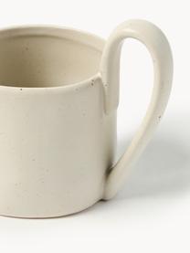 Tasse Flow aus Steinzeug, Steinzeug, Off White, gesprenkelt, B 12 x H 11 cm, 360 ml