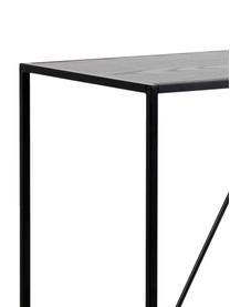 Mesa alta Seaford, Metal, melamina, madera de fresno, Negro, An 120 x F 60 cm