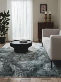 Kurzflor-Teppich Mara, 100 % Polyester, Grautöne, Weiß, B 120 x L 170 cm (Größe S)