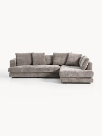 Ecksofa Tribeca, Bezug: 100 % Polyester Der strap, Gestell: Buchenholz, Kiefernholz, , Füße: Kiefernholz Dieses Produk, Webstoff Taupe, B 274 x T 192 cm, Eckteil rechts