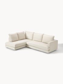 Ecksofa Tribeca, Bezug: 100 % Polyester Der hochw, Gestell: Massives Kiefernholz, Webstoff Cremeweiss, B 274 x T 192 cm, Eckteil rechts