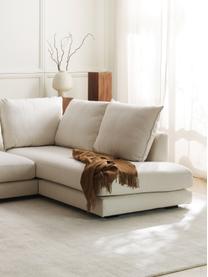 Ecksofa Tribeca, Bezug: 100 % Polyester Der hochw, Gestell: Massives Kiefernholz, Webstoff Cremeweiss, B 274 x T 192 cm, Eckteil rechts