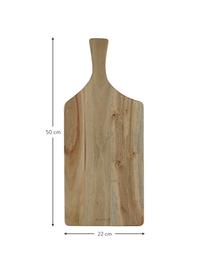 Planche à découper bois Limitless, 22 x 50 cm, Bois d'acacia, Bois foncé, larg. 22 x long. 50 cm