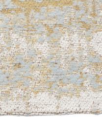Handgewebter Baumwollteppich Luise, Flor: 100 % Baumwolle, Grau- und Brauntöne, B 80 x L 150 cm (Größe XS)
