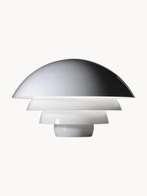 Lampada da tavolo grande con disco diffusore Visiere, Lampada: alluminio laccato, Bianco, Ø 56 x Alt. 36 cm