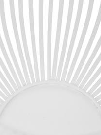 Windlicht Lito, H 27 cm, Stahl, pulverbeschichtet, Weiß, Ø 28 x H 27 cm