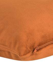 Poszewka na poduszkę z aksamitu Palmsprings, 100% aksamit poliestrowy, Pomarańczowy, odcienie złotego, S 40 x D 40 cm