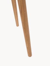 Consolle in legno con ante scorrevoli e frontale scanalato Barbier, Legno di frassino, Larg. 120 x Alt. 74 cm