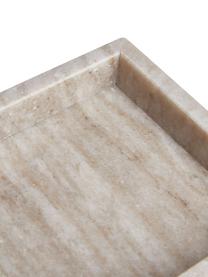 Deko-Tablett Collin aus Marmor, Marmor, Beige, marmoriert, B 30 x T 12 cm