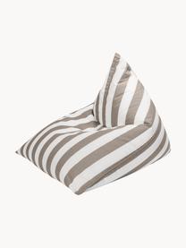 Outdoor-Sitzsack Calypso, Bezug: 100 % Polypropylen, UV-be, Greige, Weiss, B 115 x H 90 cm