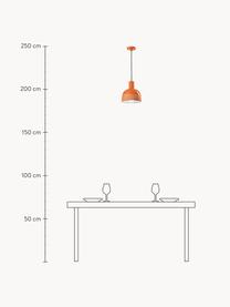 Malé závěsné svítidlo Caxixi, ručně vyrobené, Oranžová, Ø 23 cm, V 27 cm