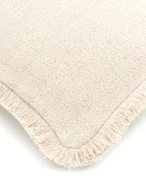 Oboustranný povlak na polštář s třásněmi Loran, 100 % bavlna, Béžová, Š 30 cm, D 50 cm