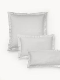 Baumwollsatin-Kopfkissenbezug Premium, Webart: Satin Fadendichte 500 TC,, Hellgrau, B 40 x L 80 cm