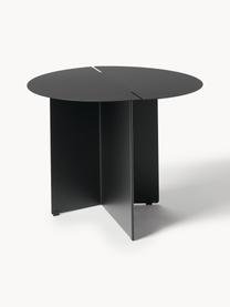 Ronde bijzettafel Oru, Gepoedercoat edelstaal, Zwart, Ø 50 x H 40 cm