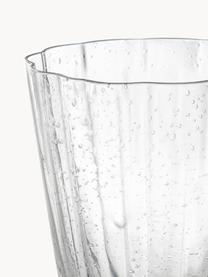 Bicchieri in vetro soffiato millerighe Scallop Glasses 4 pz, Vetro soffiato, Trasparente, Ø 8 x Alt. 10 cm, 230 ml