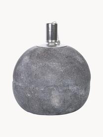 Olielamp Raw van beton, Beton, edelstaal, Grijs, zilverkleurig, Ø 14 x H 17 cm