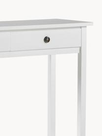 Console en bois de pin Ditti, Blanc, larg. 104 x haut. 83 cm