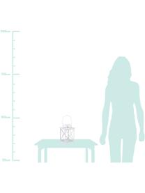 Lanterna Flaies, Struttura: metallo rivestito, Bianco, Larg. 17 x Alt. 25 cm