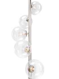 Stehlampe Scala in Silber, Lampenschirm: Glas, Silberfarben, Ø 28 x H 160 cm