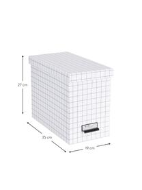 Caja organizadora Jahan, 9 pzas., Caja: cartón laminado macizo (1, Blanco, negro, An 19 x Al 27 cm