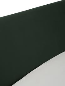 Lit capitonné velours vert foncé Nova, Velours vert foncé, 180 x 200 cm