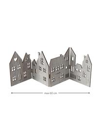 Decoratieve objectenset Town, 2-delig, Hout, Grijs, wit, B 60 x H 20 cm