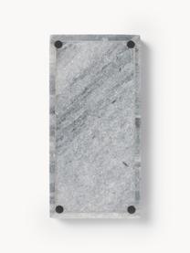 Kleines Deko-Tablett Venice aus Marmor, Marmor, Grau, marmoriert, B 30 x T 15 cm