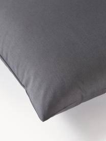 Funda de almohada de percal Elsie, Gris oscuro, An 45 x L 110 cm