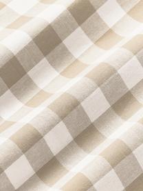 Karierter Baumwoll-Bettdeckenbezug Nels, Webart: Renforcé Fadendichte 144 , Beigetöne, Weiß, B 200 x L 200 cm