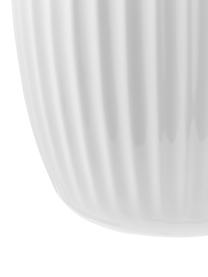 Vaso fatto a mano in porcellana Hammershoi, Porcellana, Bianco, Ø 17 x Alt. 20 cm