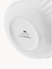Handgefertigte Porzellan-Vase Hammershoi, H 20 cm, Porzellan, Weiß, Ø 17 x H 20 cm