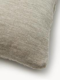 Ręcznie wykonana poszewka na poduszkę z dzianiny Adyna, 100% akryl, Greige, S 45 x D 45 cm