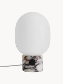 Stmievateľná stolová lampa s USB portom JWDA, Sivá, mramorová, Ø 19 x V 32 cm