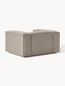 Fauteuil Lennon, Bekleding: 100% polyester Met 15.000, Frame: massief grenenhout, multi, Poten: kunststof Dit product is , Geweven stof taupe, B 130 x H 101 cm