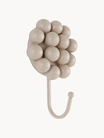 Porcelánové nástenné vešiaky Benevento, 2 ks, Porcelán, Sivobéžová, Š 11 x V 16 cm